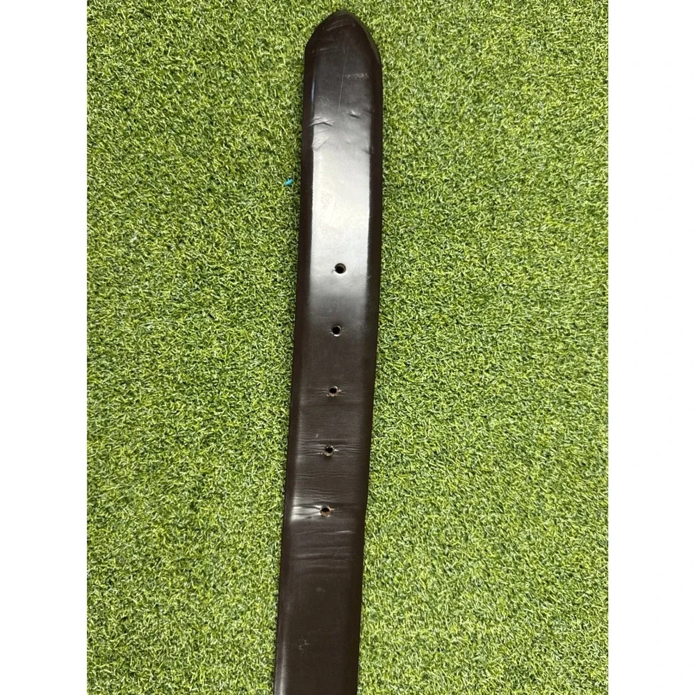 Fabrizio Mancini Black Leather Belt‎ Italy Size 115 45 Inch